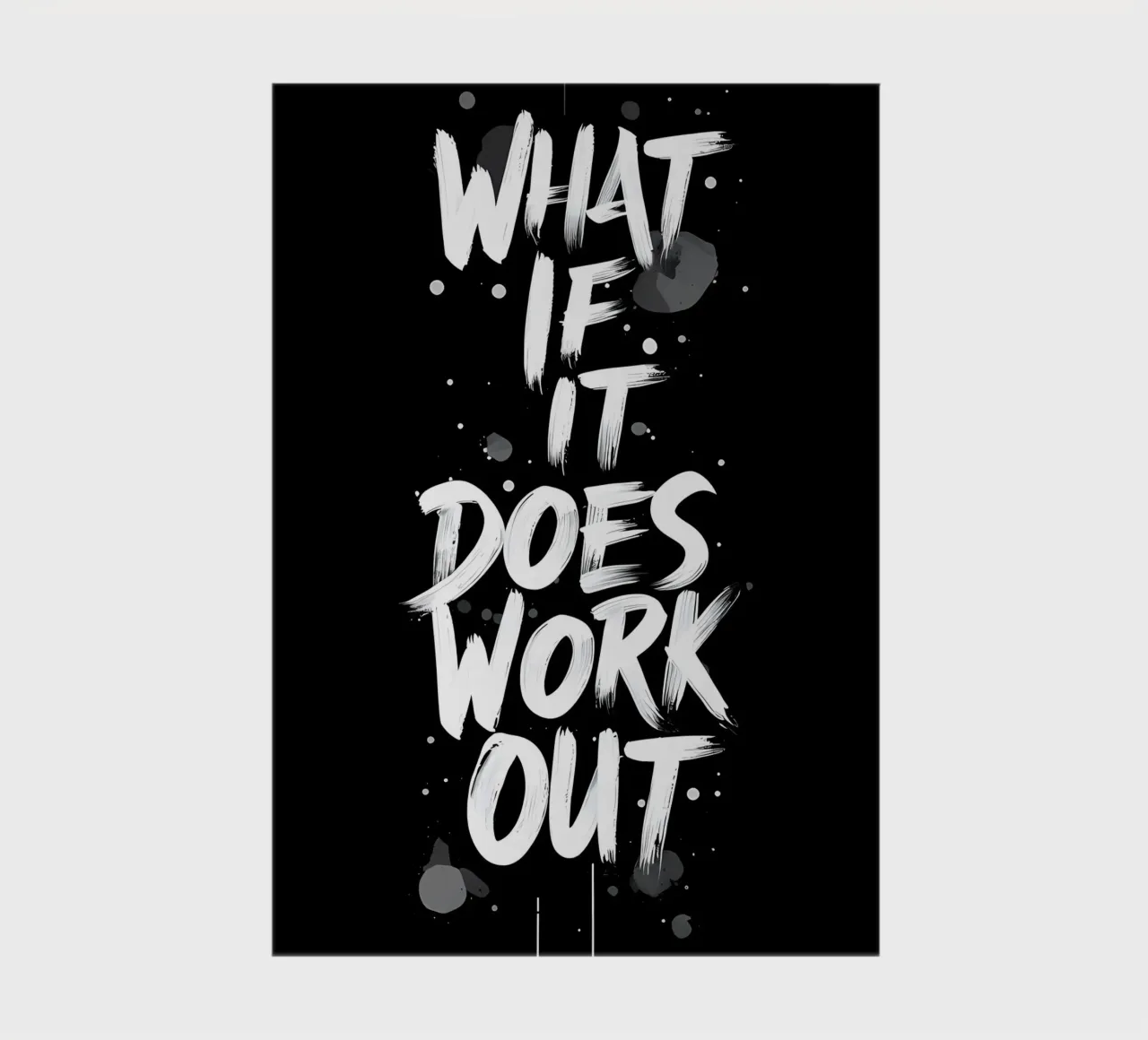 Und wenn es doch klappt? Notizbuch von inspirational quote