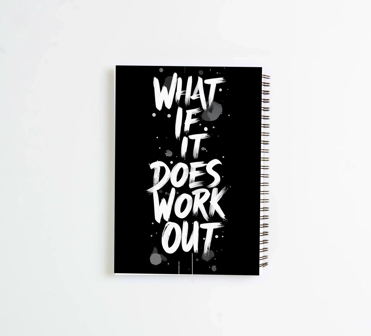 What If It Does Work Out? spiral notebook by inspirational quote
