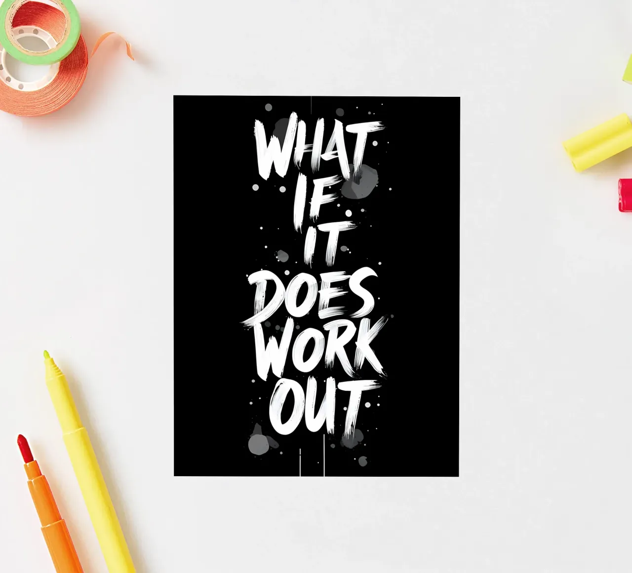 What If It Does Work Out? sticker by inspirational quote