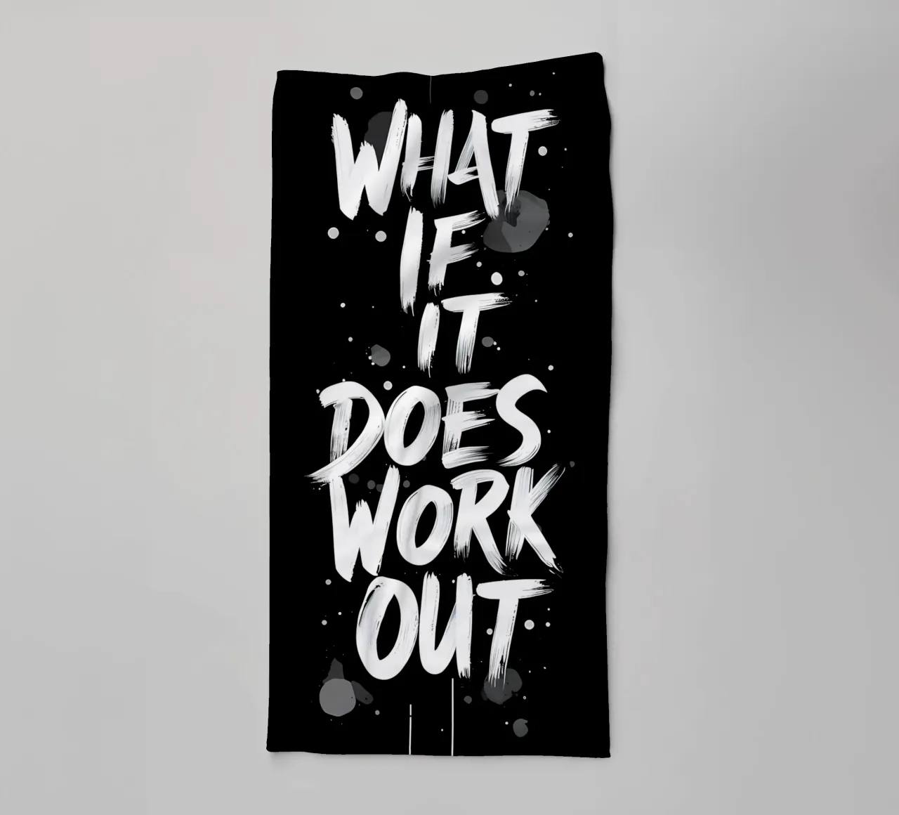 Und wenn es doch klappt? Handtuch von inspirational quote