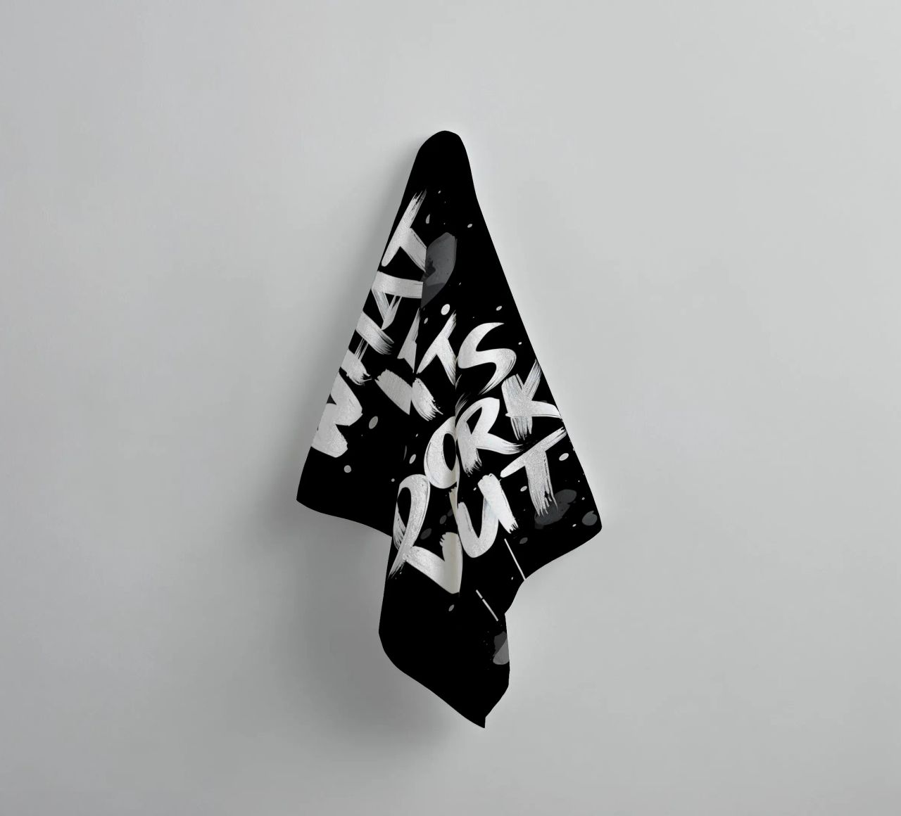 What If It Does Work Out? towel by inspirational quote