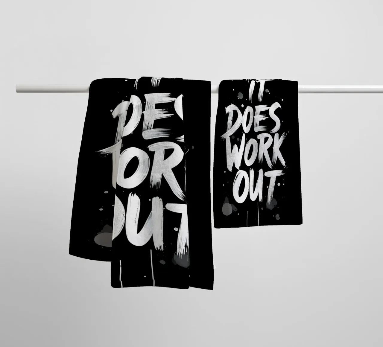 Und wenn es doch klappt? Handtuch von inspirational quote