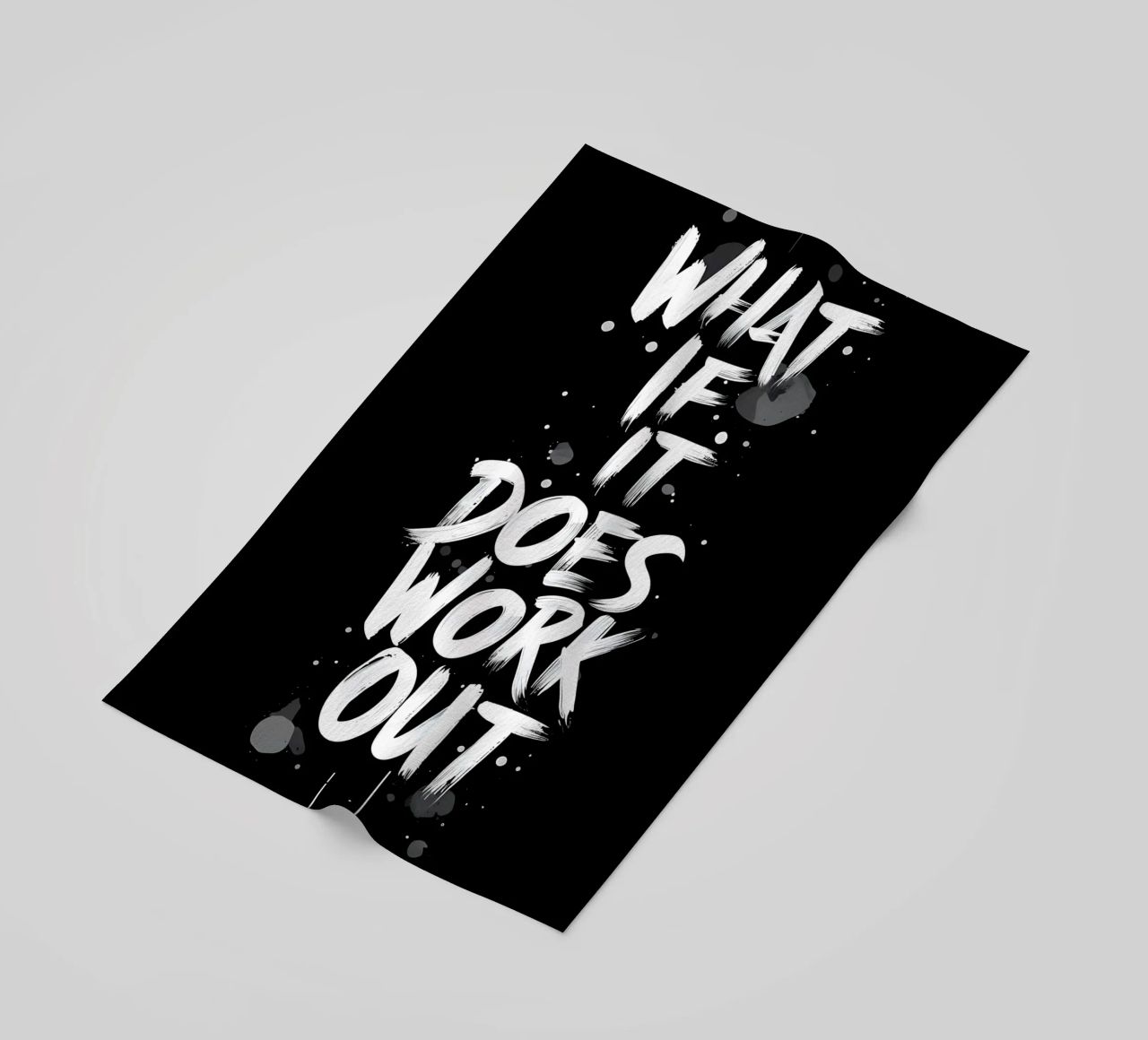 E se funziona? telo mare da inspirational quote