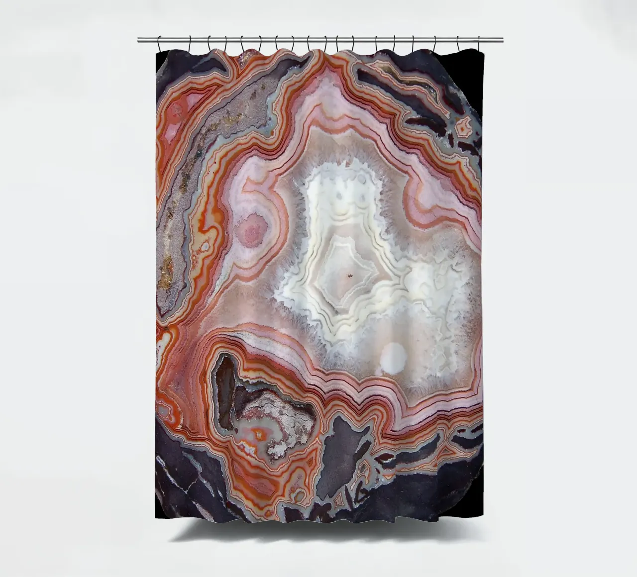 Texture fetta d'agata 41 tenda da doccia da Gemstone Textures