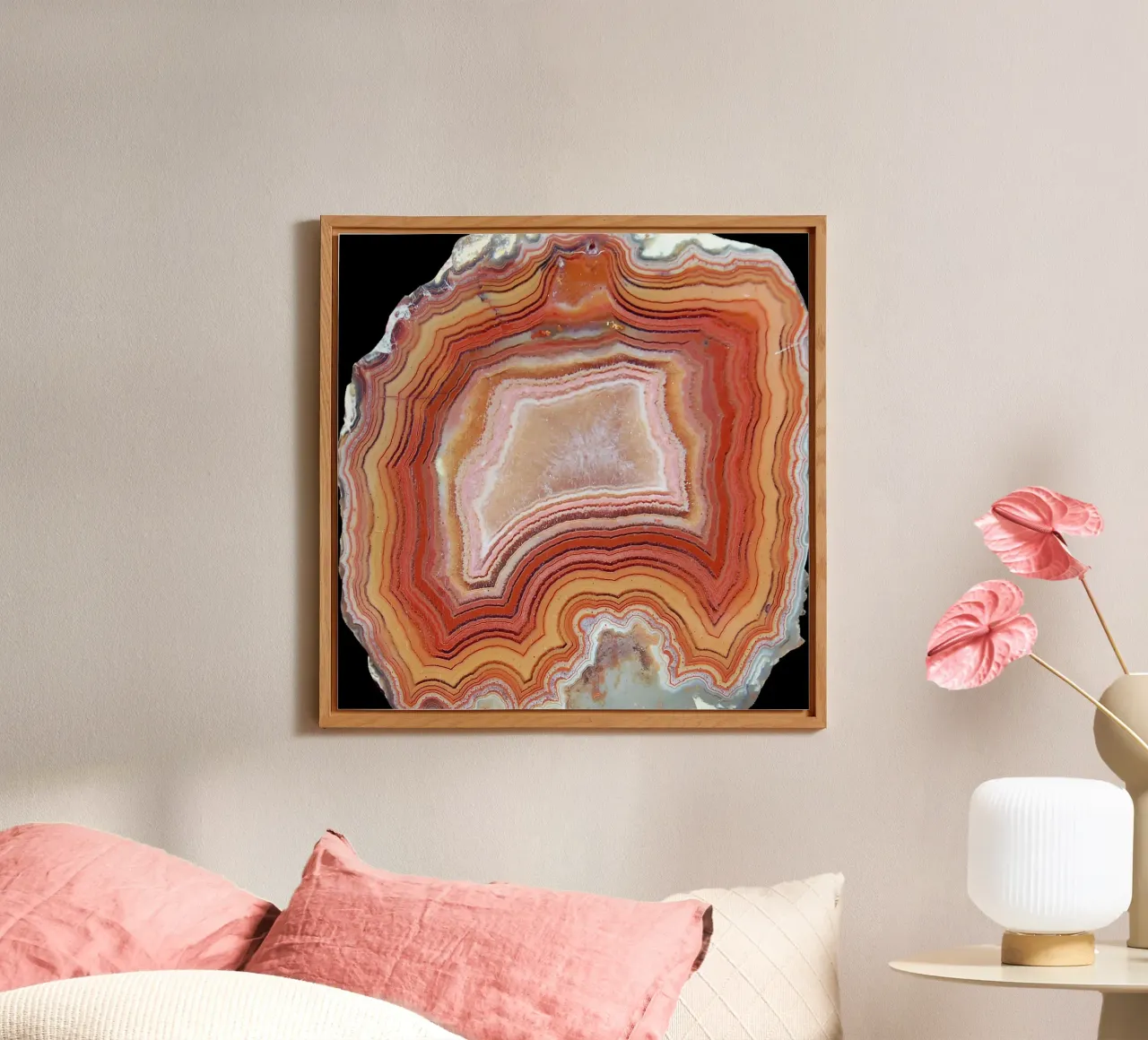 Texture fetta d'agata 43 alluminio dibond da Gemstone Textures