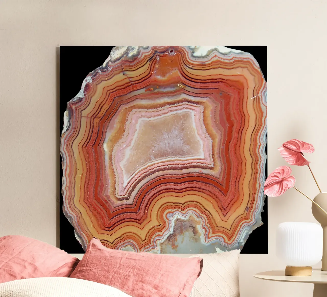 Texture fetta d'agata 43 alluminio dibond da Gemstone Textures