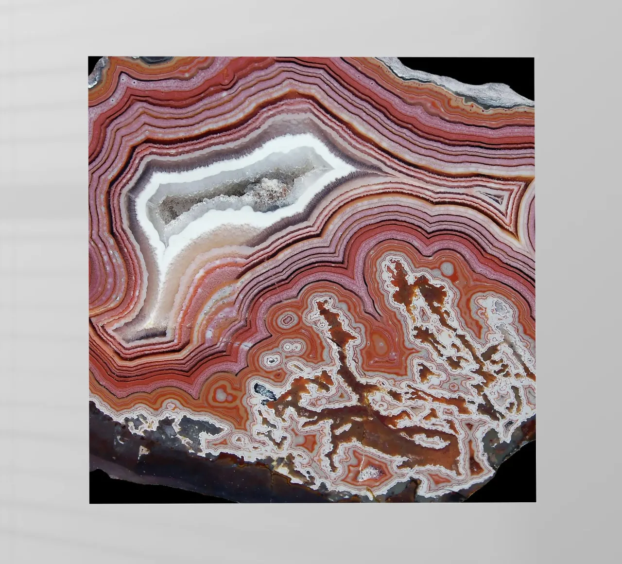 Texture fetta d'agata 45 pellicola backlit da Gemstone Textures