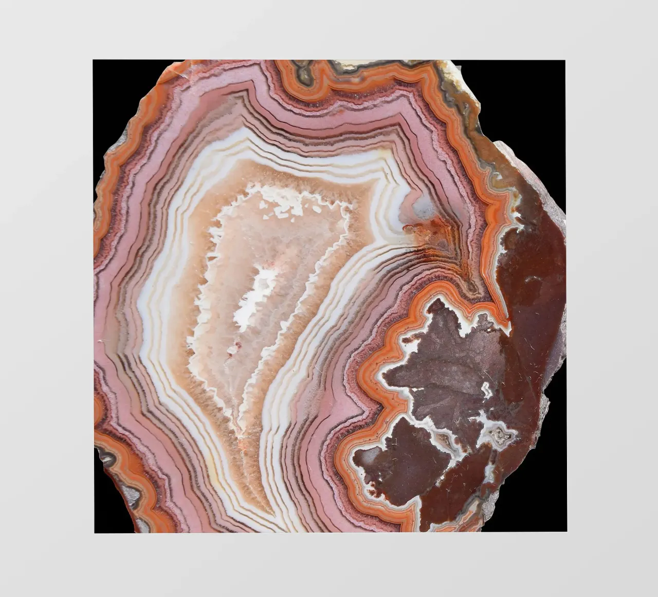Texture fetta d'agata 49 telo in pvc da Gemstone Textures