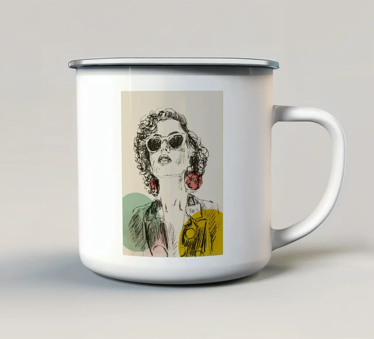 Vintage Vibes tazza in smalto da Indigo Rain