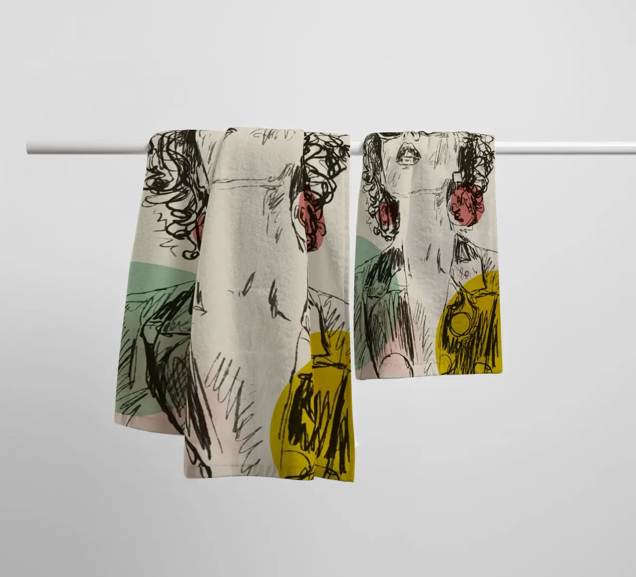 Vintage Vibes asciugamano da bagno da Indigo Rain