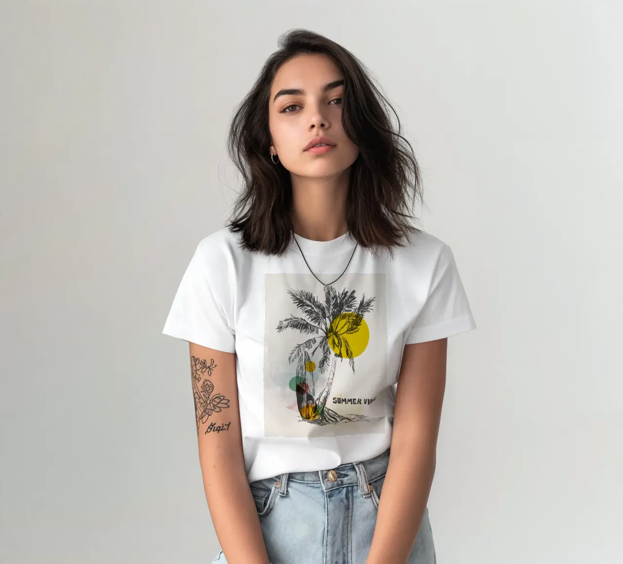 Tropical Sketch t-shirt by Indigo Rain