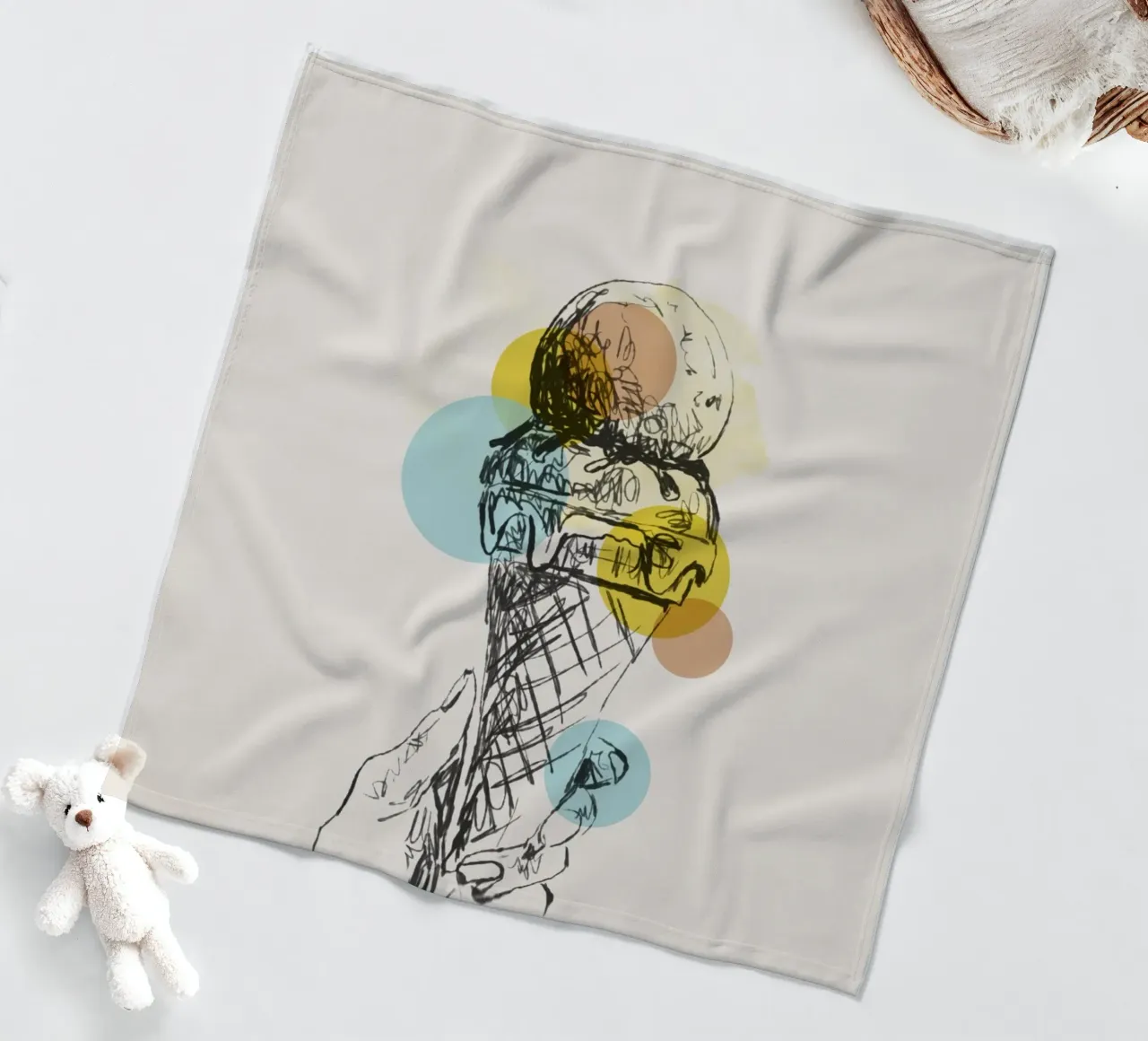 Ice Cream Mood coperta in pile da Indigo Rain
