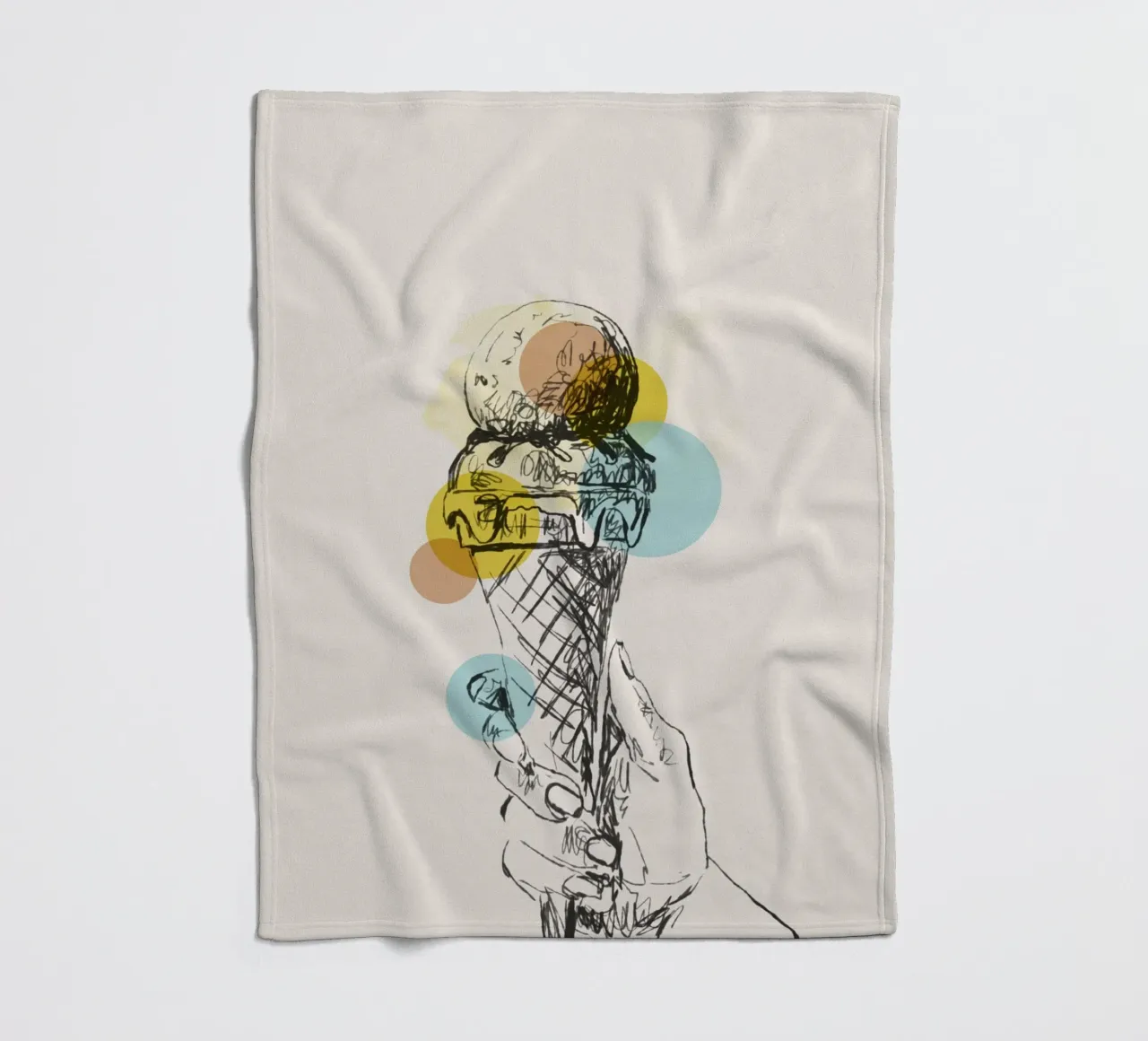 Ice Cream Mood coperta in pile da Indigo Rain