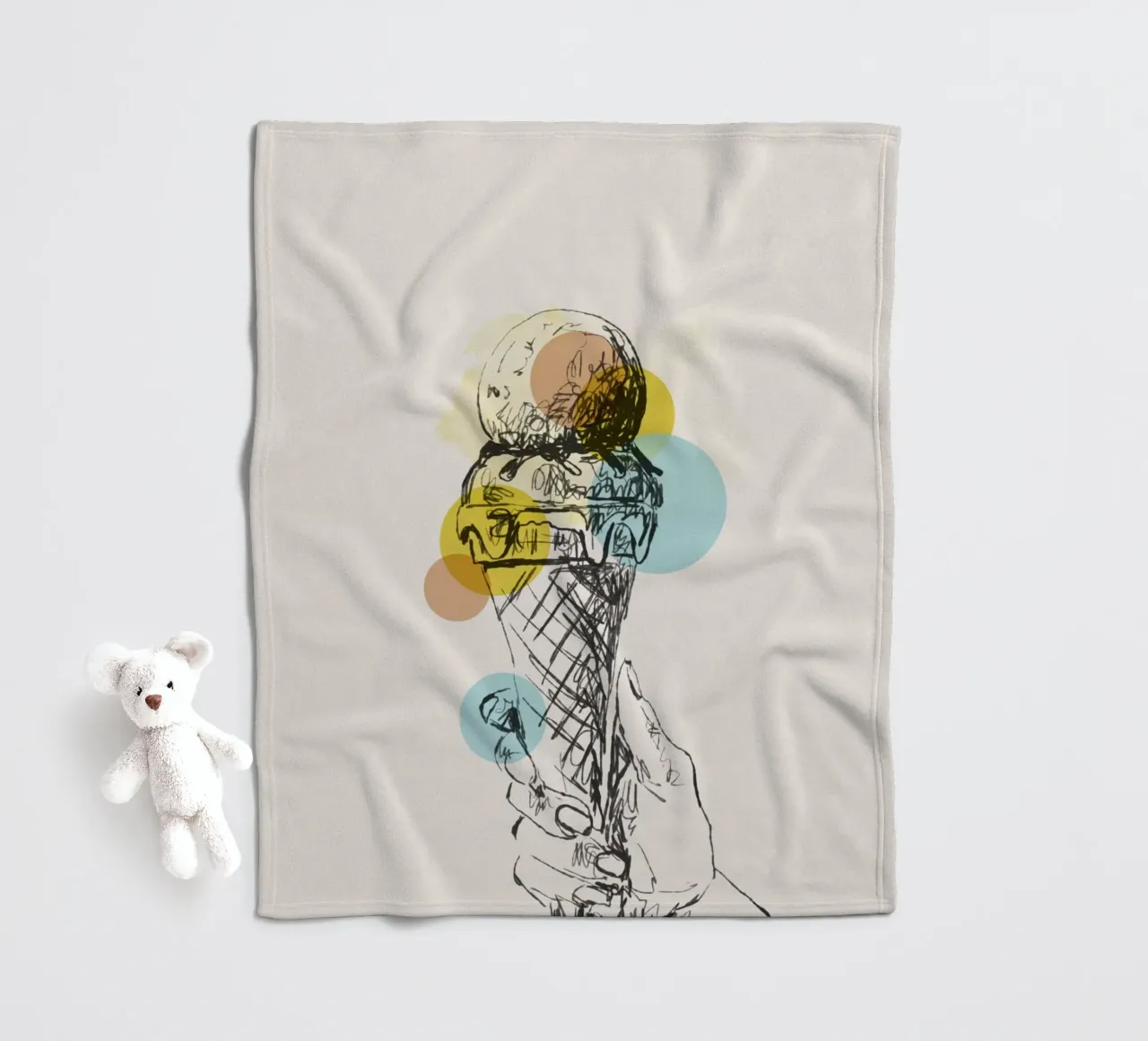 Ice Cream Mood coperta in pile da Indigo Rain