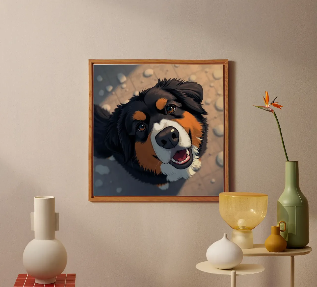 Bellissimo cane da montagna bernese #182 alluminio dibond da Yumis.Beargang.and.Me