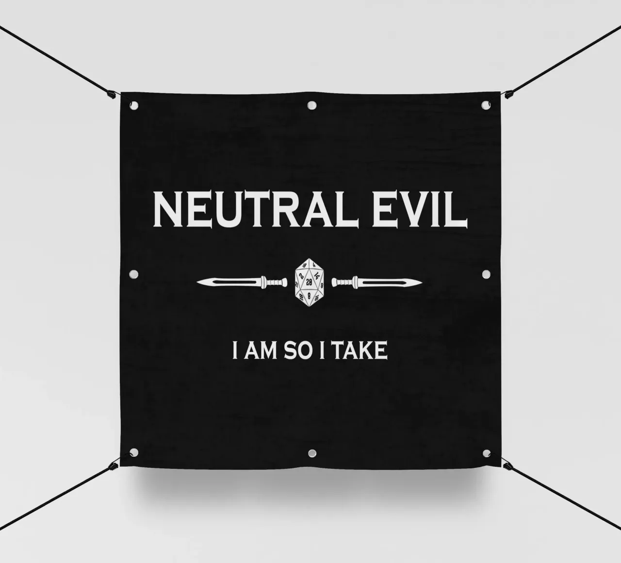Neutral Evil - Io sono e quindi prendo telo in pvc da pixelbull - medieval art and more