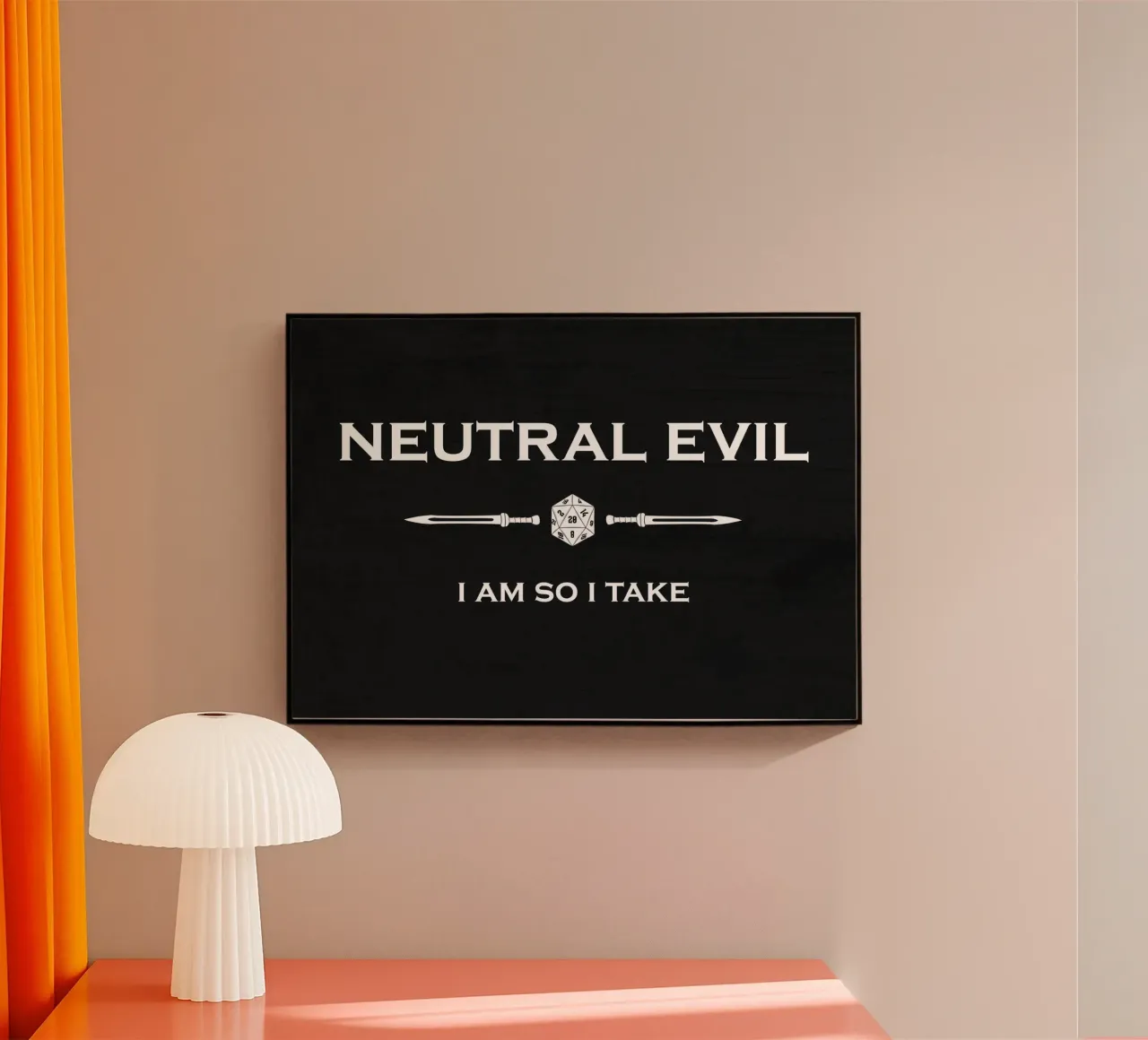 Neutral Evil - Io sono e quindi prendo plexiglass da pixelbull - medieval art and more