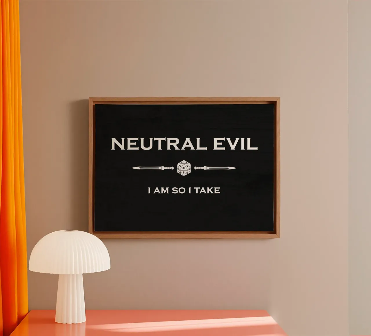 Neutral Evil - I Am So I Take lienzo de pixelbull - medieval art and more