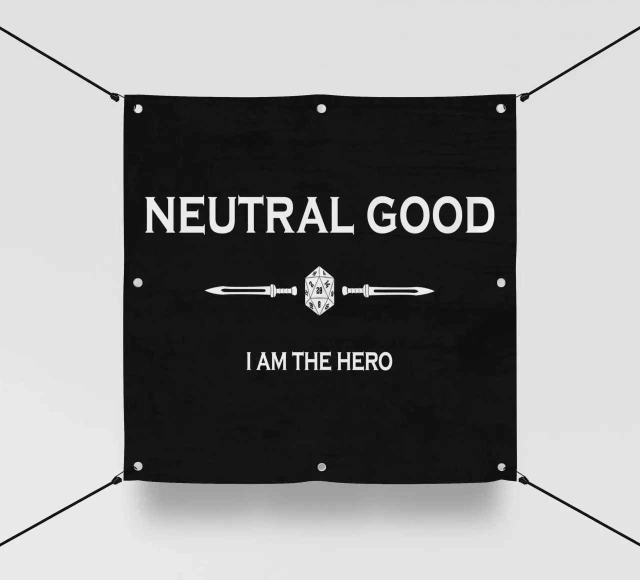 Neutro buono - Io sono l'eroe telo in pvc da pixelbull - medieval art and more