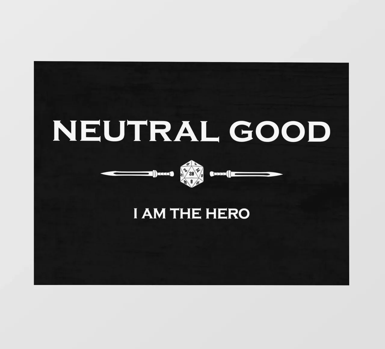 Neutro buono - Io sono l'eroe telo in pvc da pixelbull - medieval art and more