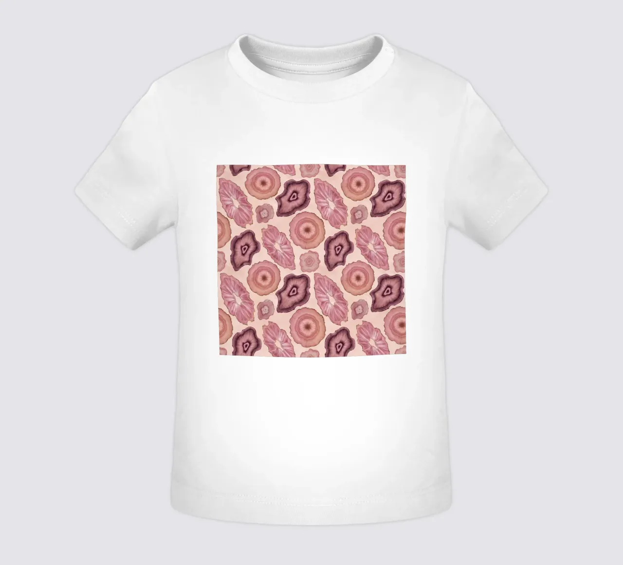 Modello Agata Rosa 01 maglietta neonato da Gemstone Textures