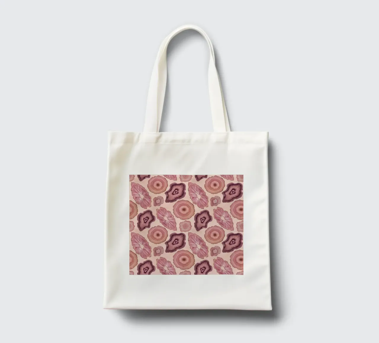 Modello Agata Rosa 01 borsa in juta da Gemstone Textures