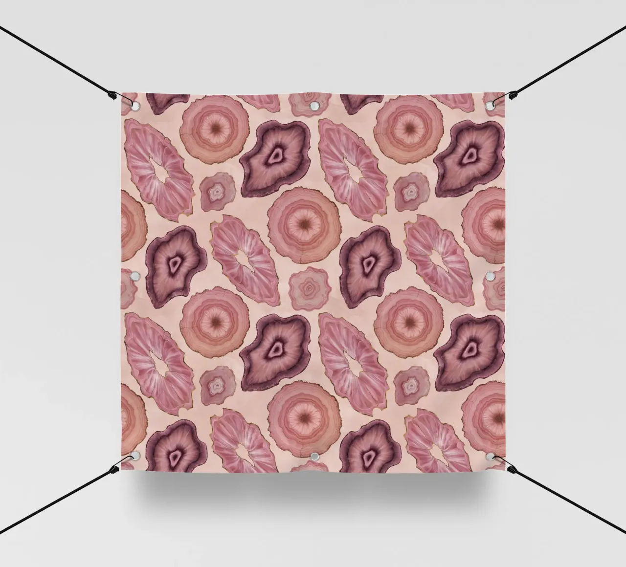 Modello Agata Rosa 01 telo in pvc da Gemstone Textures
