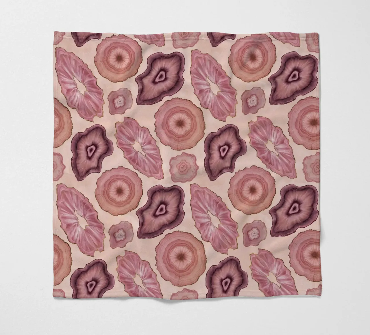 Modello Agata Rosa 01 coperta in pile da Gemstone Textures