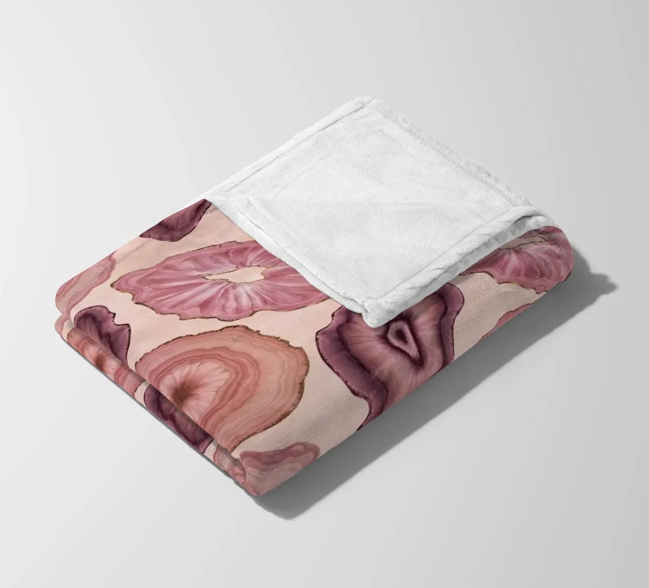 Modello Agata Rosa 01 coperta in pile da Gemstone Textures