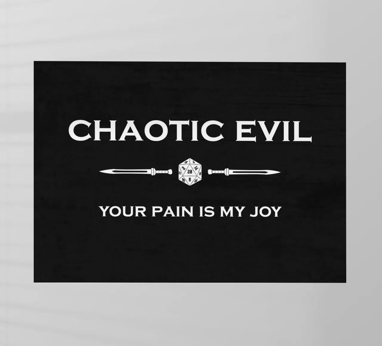 Chaotic Evil - Il tuo dolore è la mia gioia pellicola backlit da pixelbull - medieval art and more