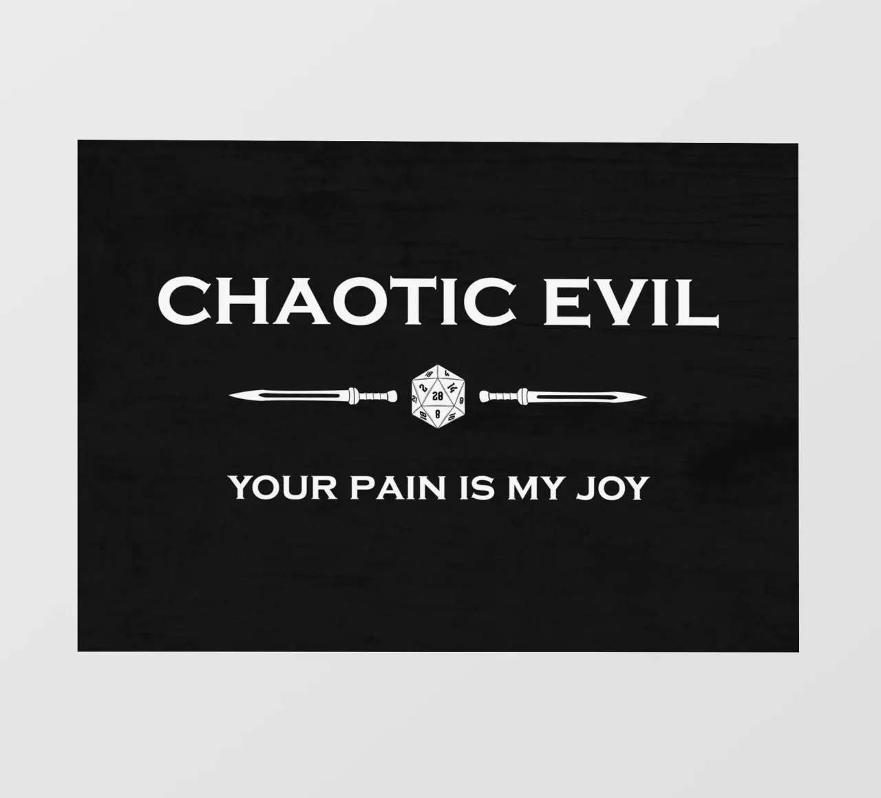 Chaotic Evil - Il tuo dolore è la mia gioia telo in pvc da pixelbull - medieval art and more