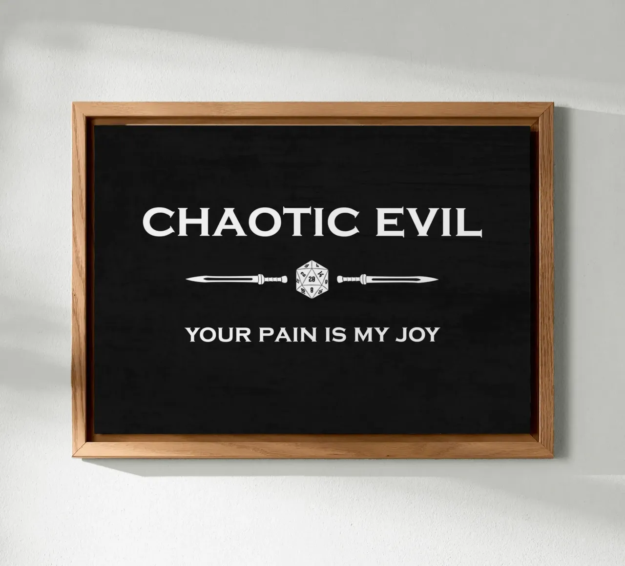 Chaotic Evil - Il tuo dolore è la mia gioia alluminio dibond da pixelbull - medieval art and more
