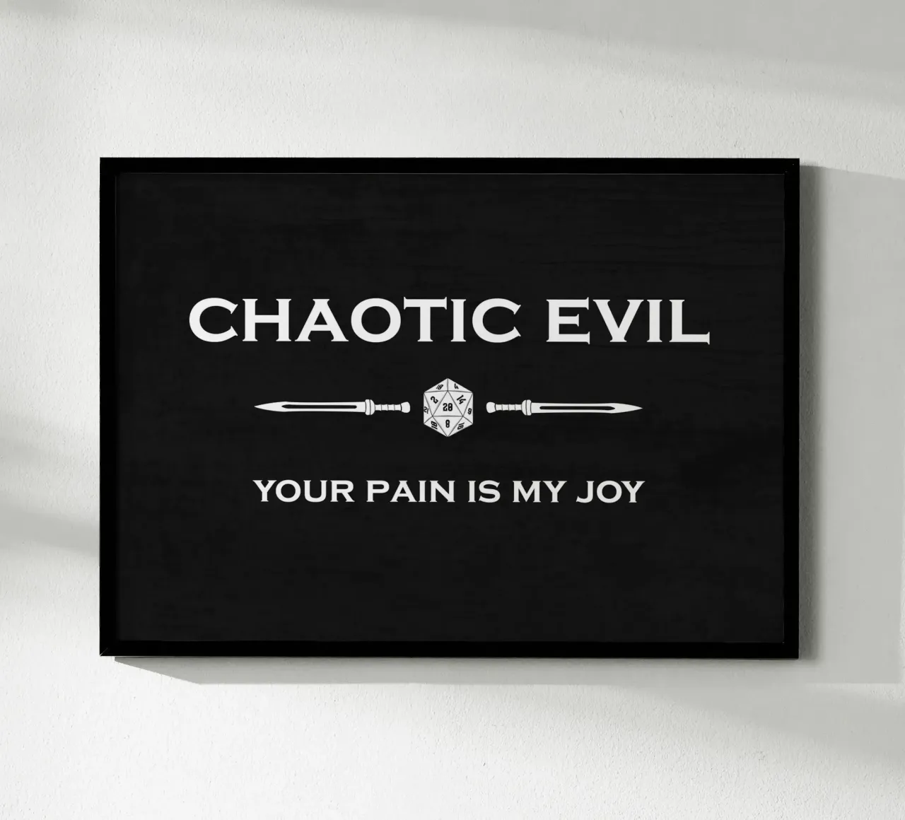 Chaotic Evil - Il tuo dolore è la mia gioia carta hahnemühle da pixelbull - medieval art and more