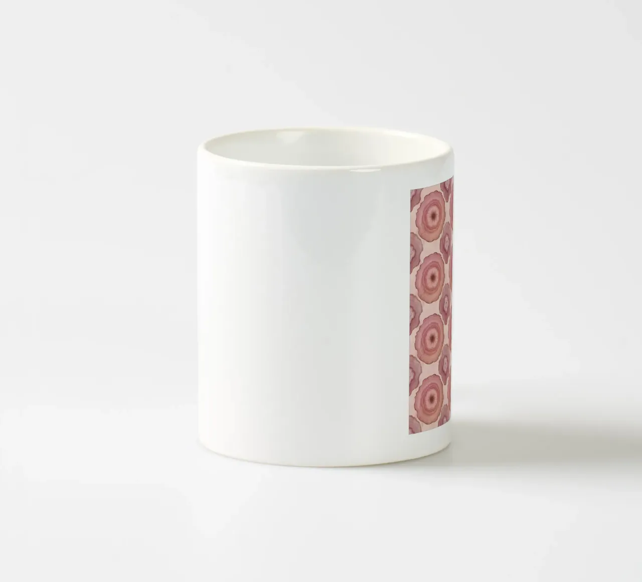 Agata rosa modello 02 tazza in ceramica da Gemstone Textures