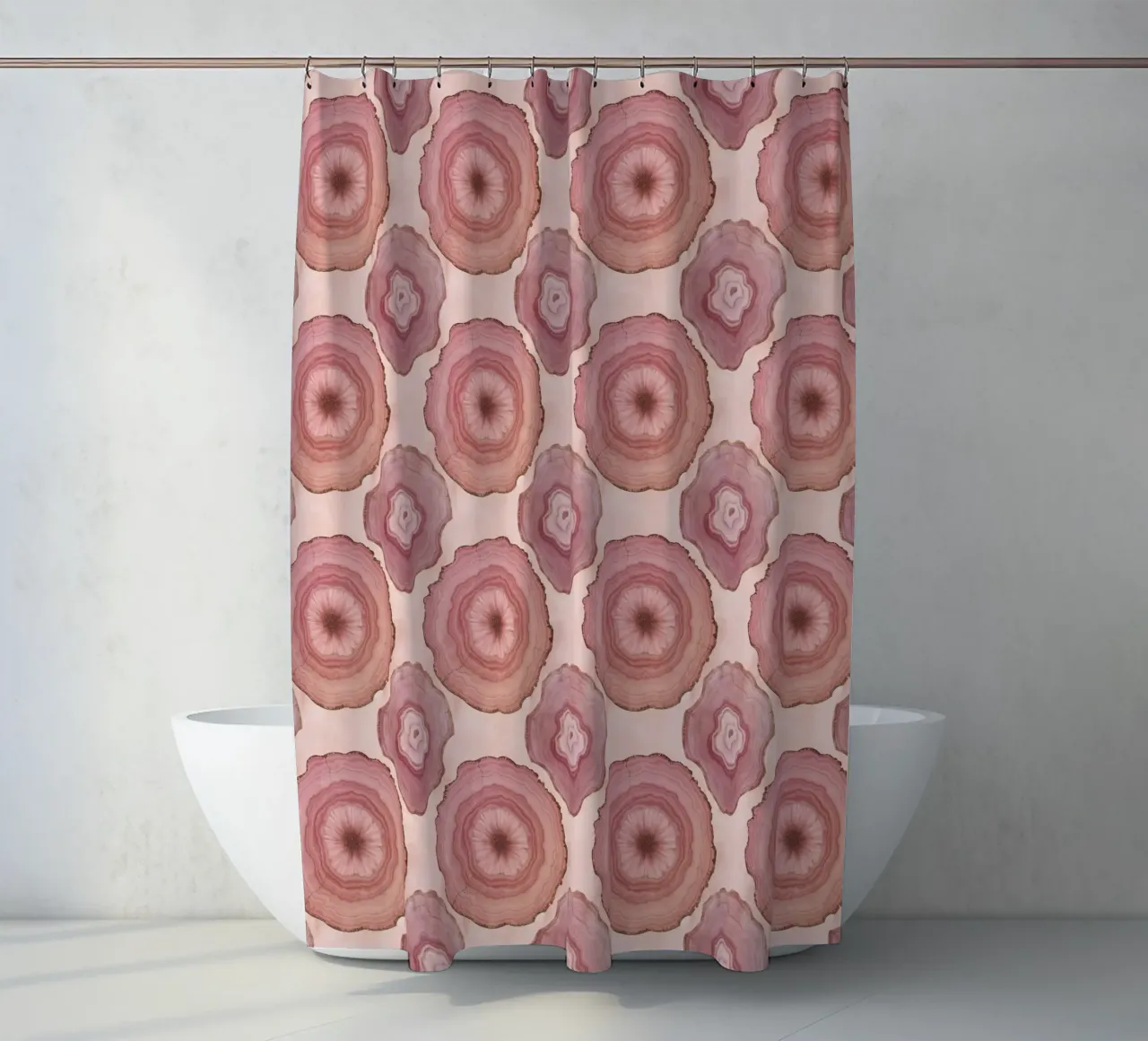 Agata rosa modello 02 tenda da doccia da Gemstone Textures