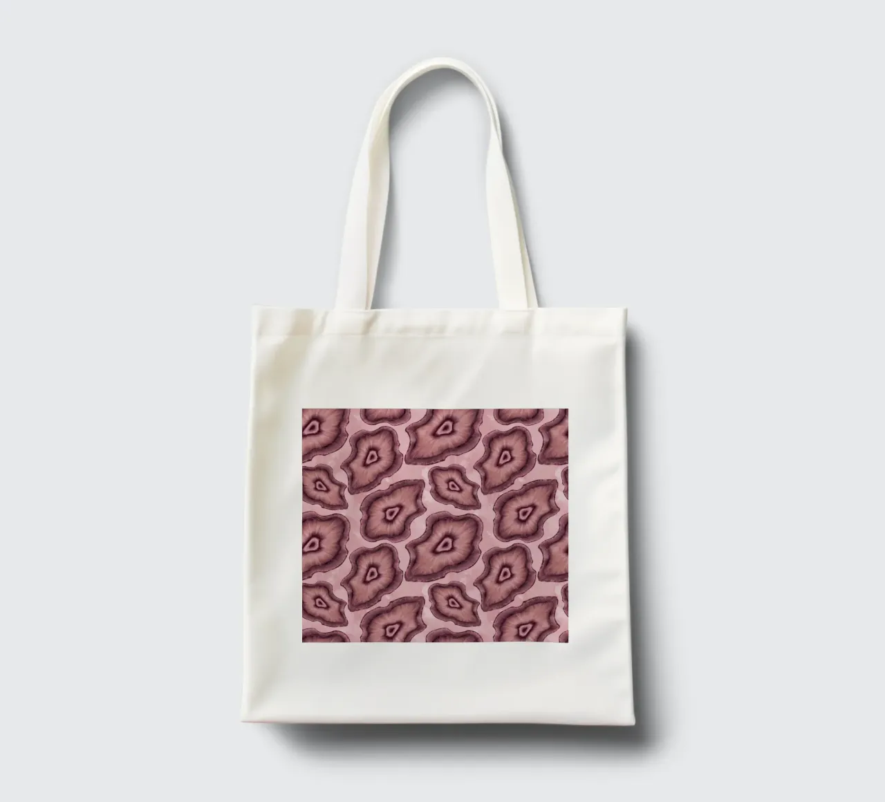 Agata rosa Modello 03 borsa in juta da Gemstone Textures