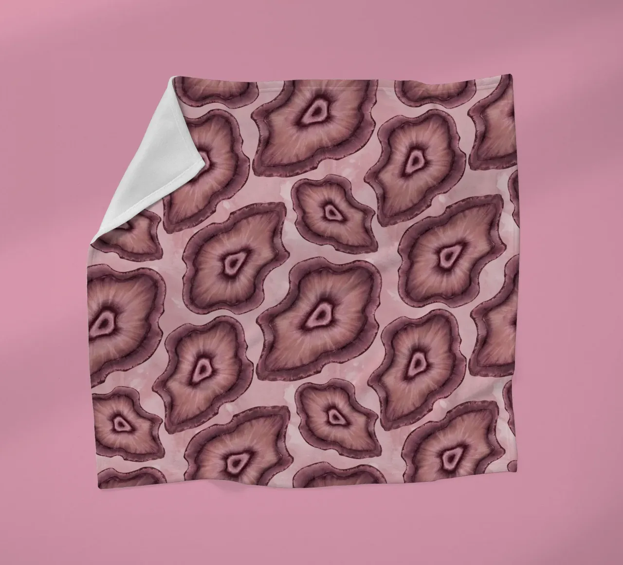 Agata rosa Modello 03 coperta in pile da Gemstone Textures