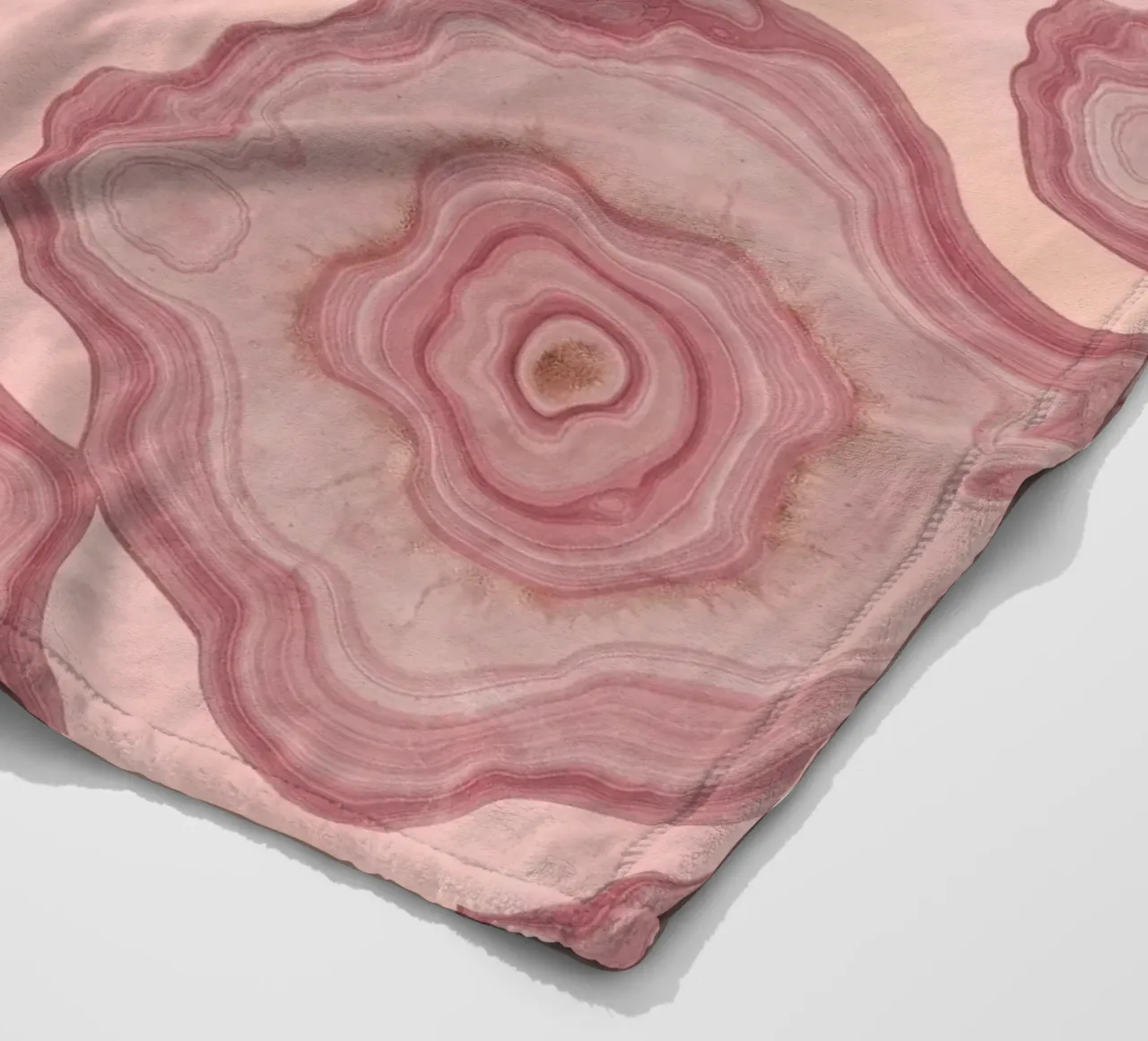 Agata rosa Modello 04 coperta in pile da Gemstone Textures