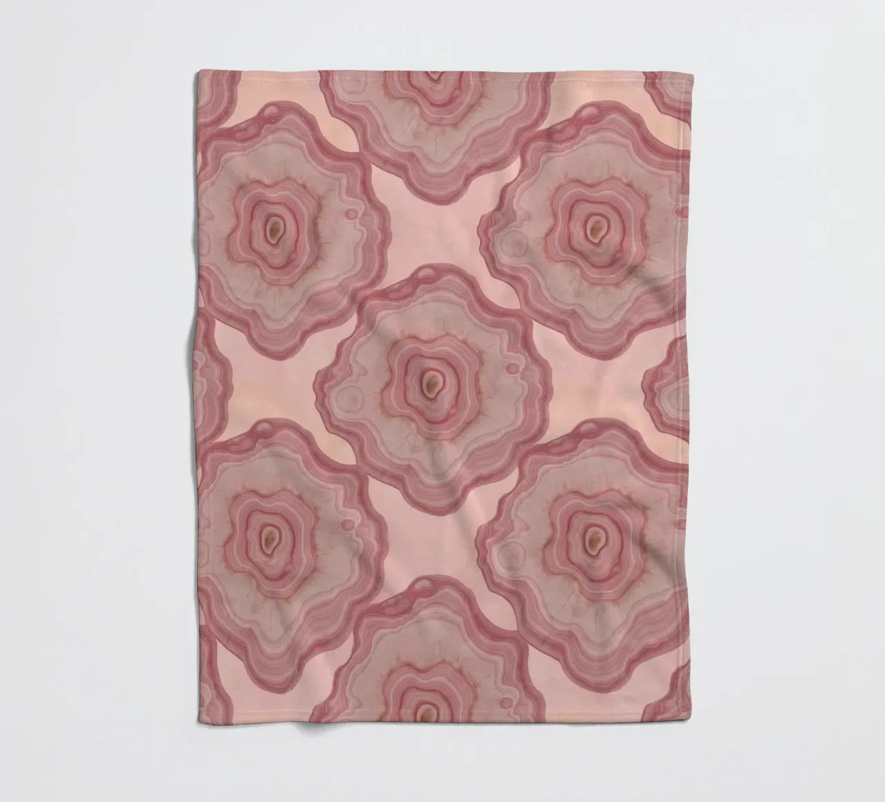 Agata rosa Modello 04 coperta in pile da Gemstone Textures