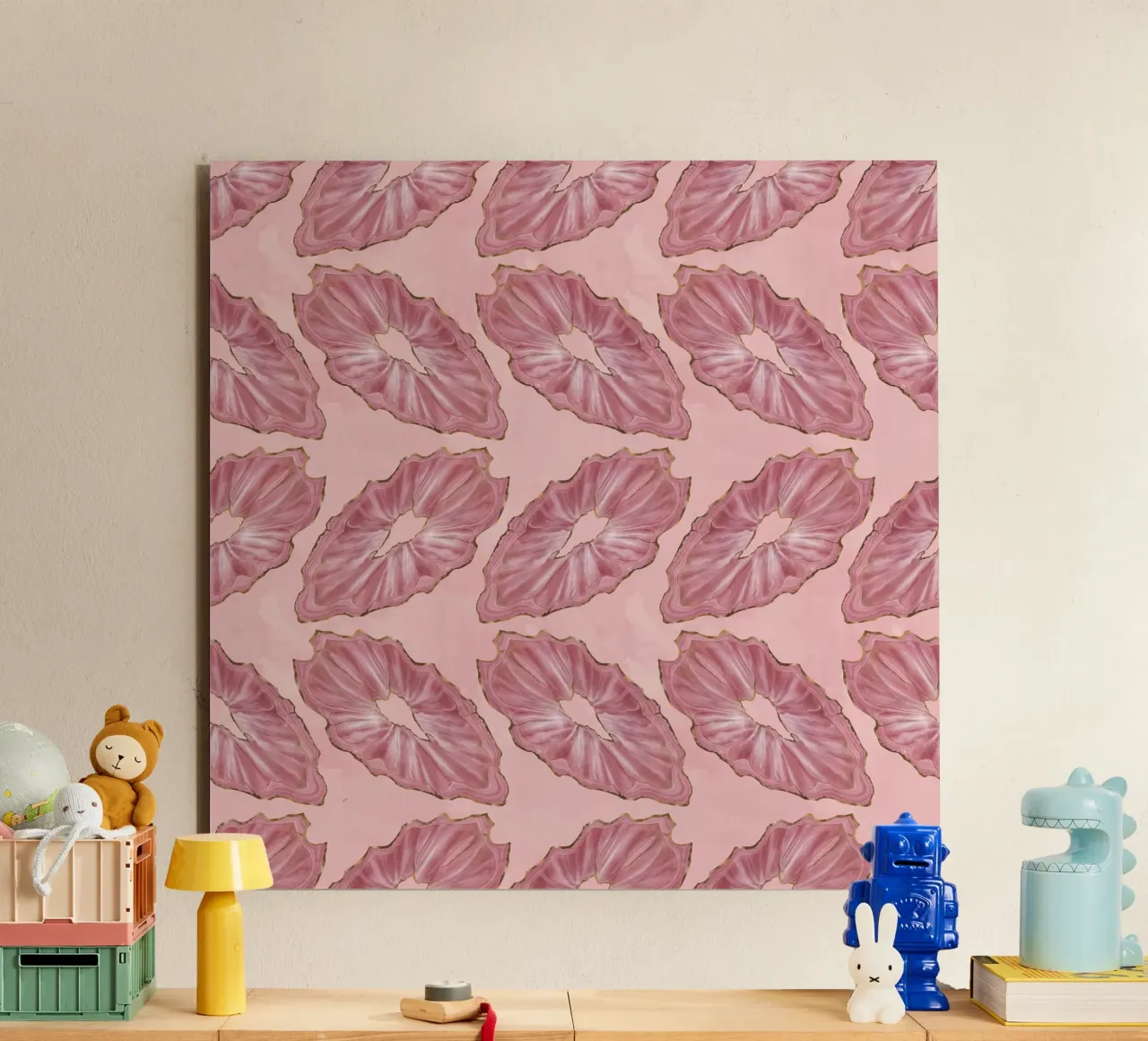 Agata rosa Modello 05 alluminio dibond da Gemstone Textures