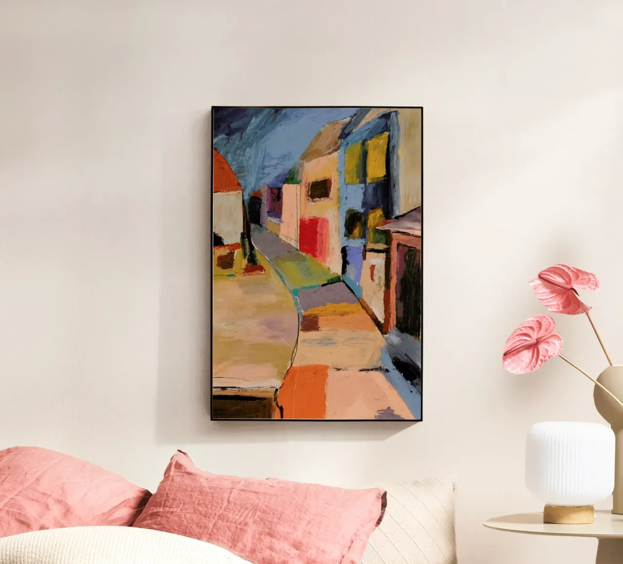 Cagnes Sur Mer France acrylic glass by Leigh Viner