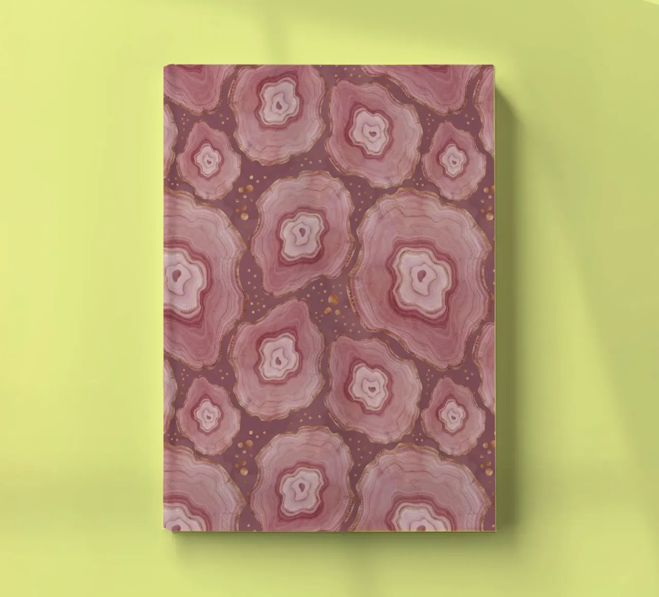 Pink Agate Pattern 06 notebook by Gemstone Textures
