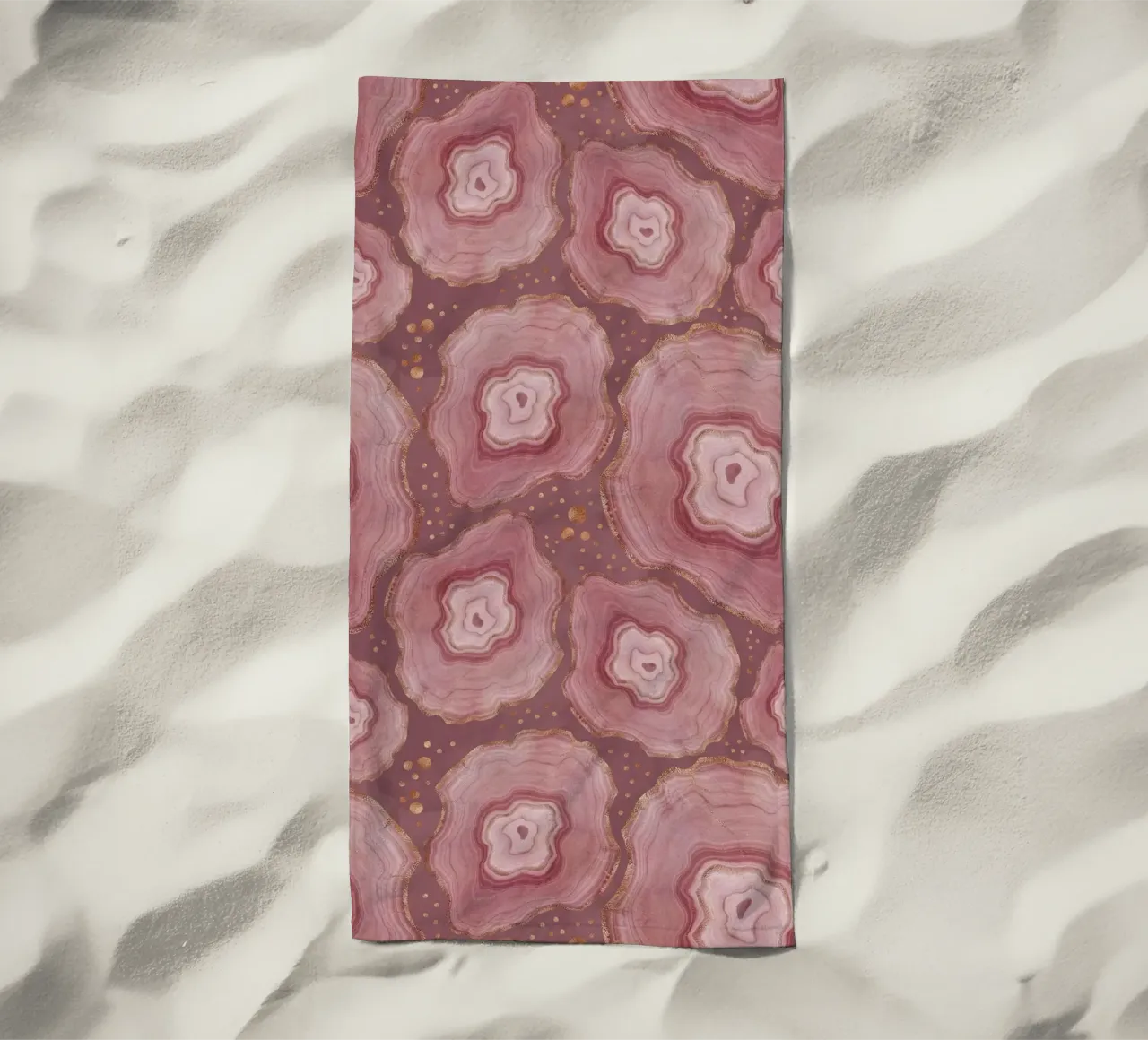 Agata rosa modello 06 telo mare da Gemstone Textures