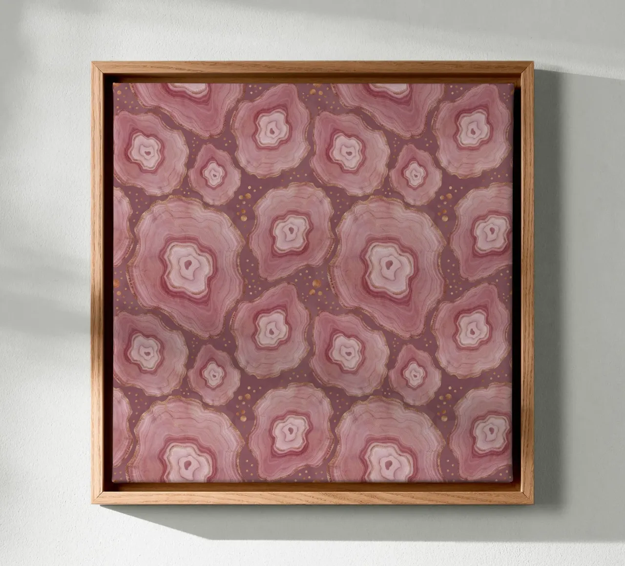 Pink Agate Pattern 06 canvas by Gemstone Textures