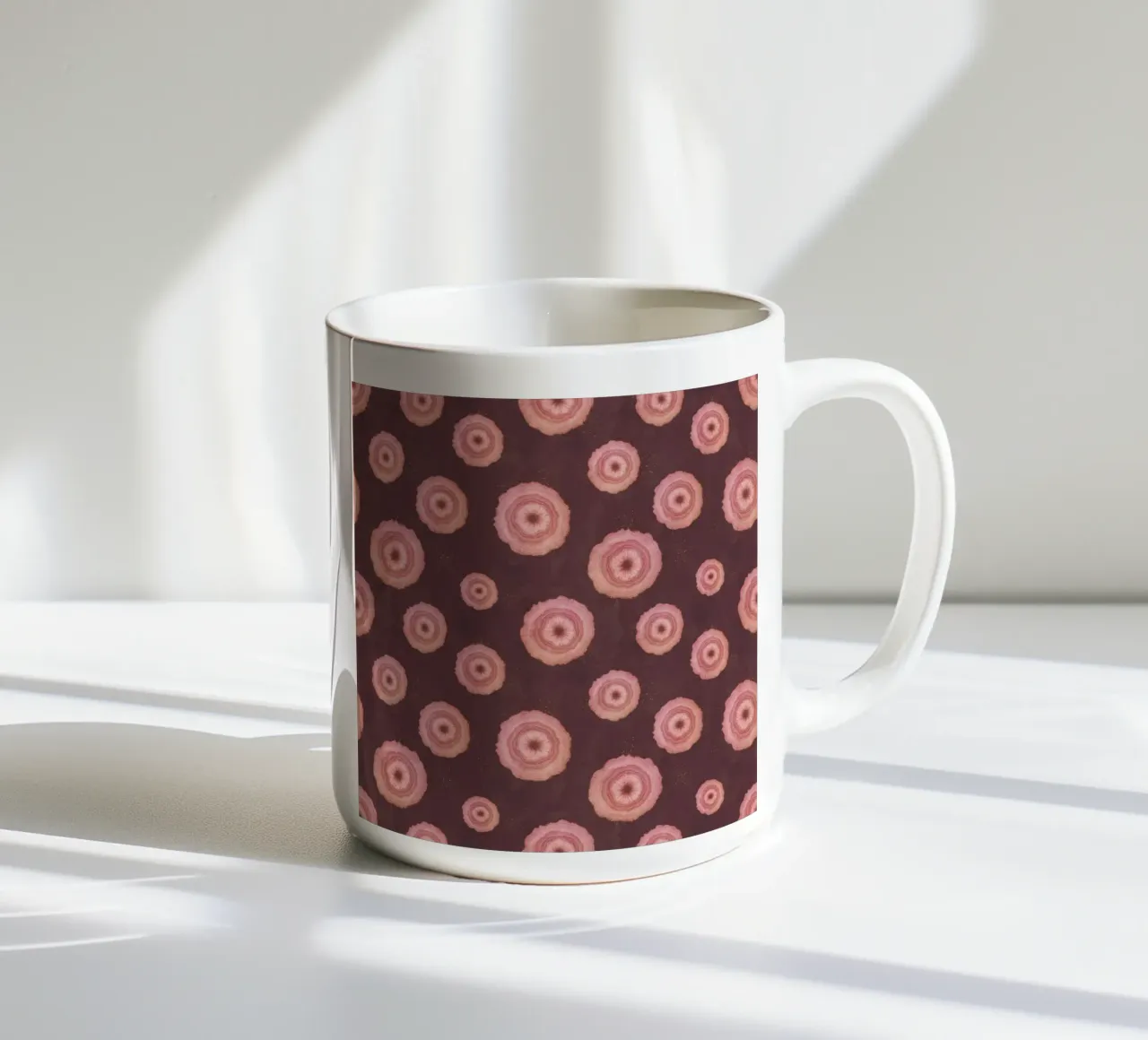 Modello Agata Rosa 07 tazza in ceramica da Gemstone Textures