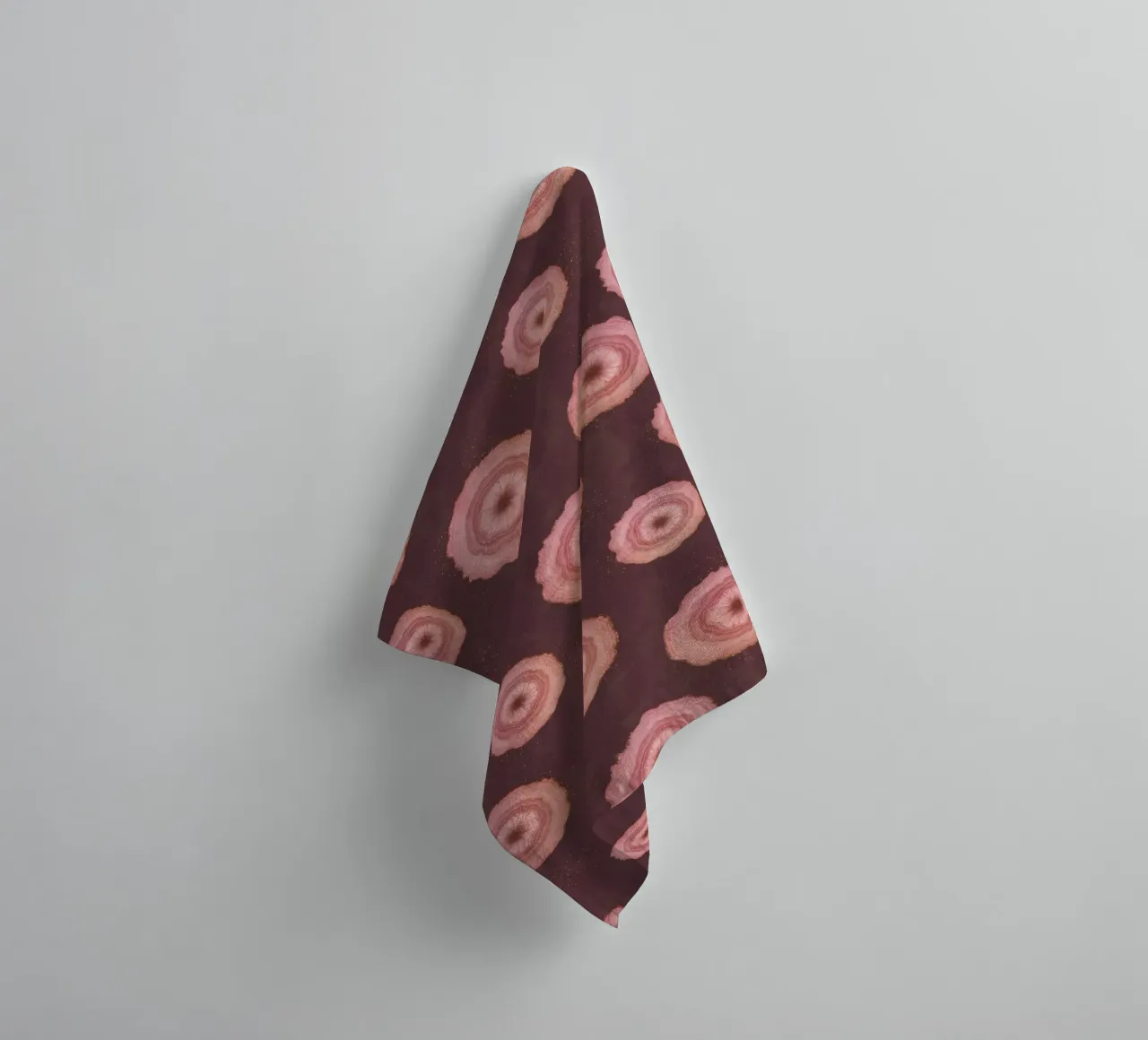Pink Agate Pattern 07 towel by Gemstone Textures