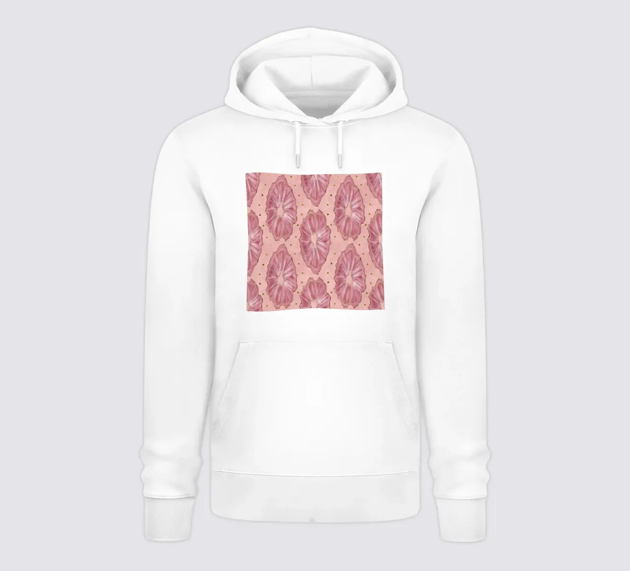 Agata rosa modello 09 felpa con cappuccio da Gemstone Textures
