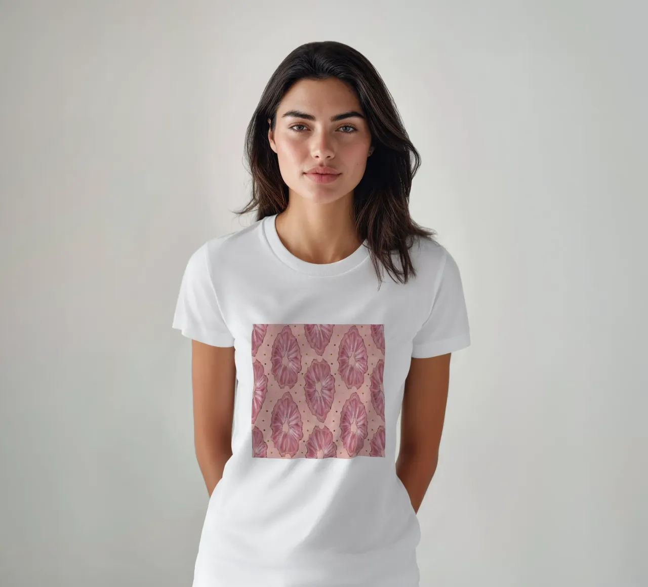 Agata rosa modello 09 t-shirt da Gemstone Textures