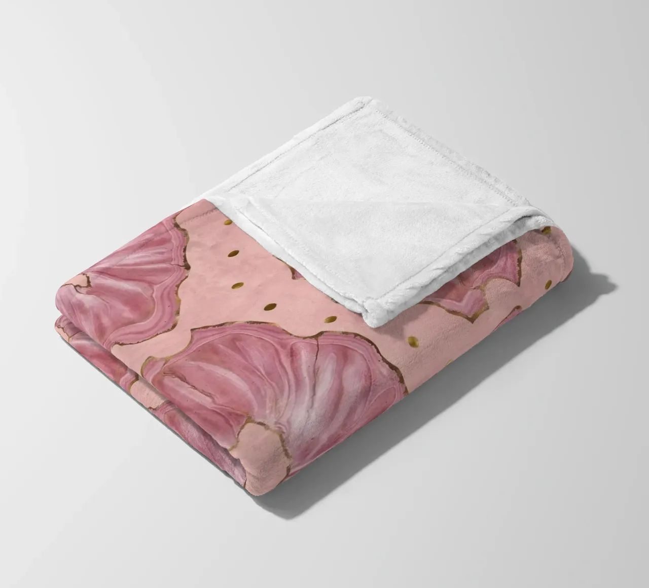 Agata rosa modello 09 coperta in pile da Gemstone Textures
