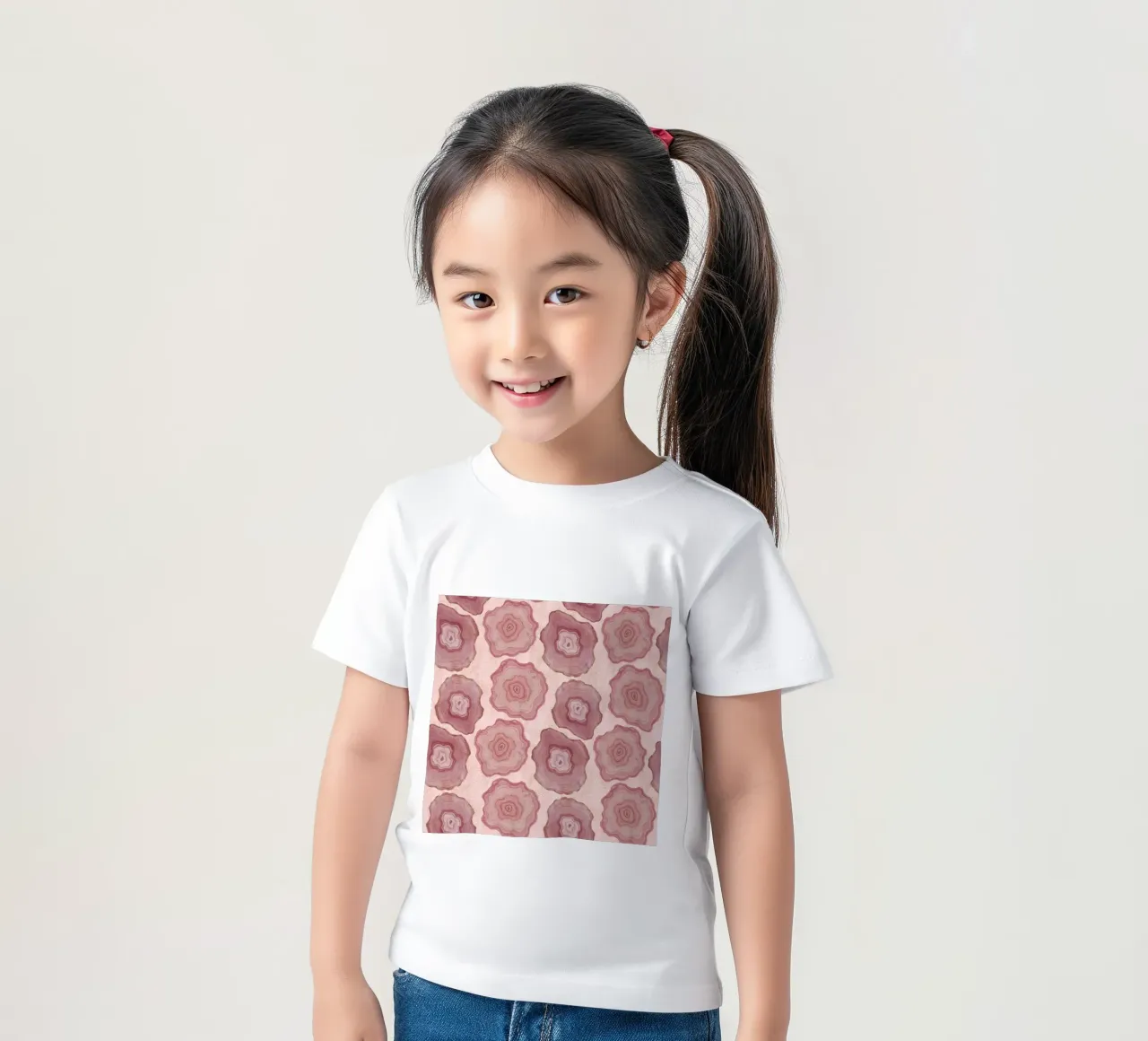 Pink Agate Pattern 10 kids t-shirt by Gemstone Textures